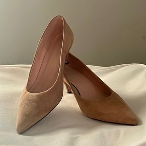J. Crew brown suede leather kitten heels Jcrew
